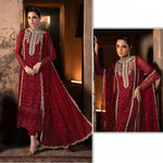 Designer Semi-stitched Pakistani Suit with Exquisite Embroidery Work