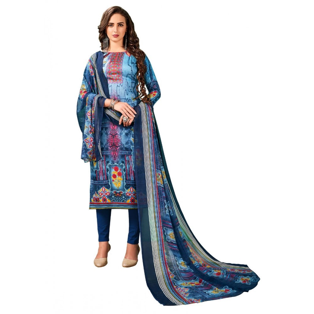 Ranili Cotton Unstitched Salwar-suit Material With Dupatta