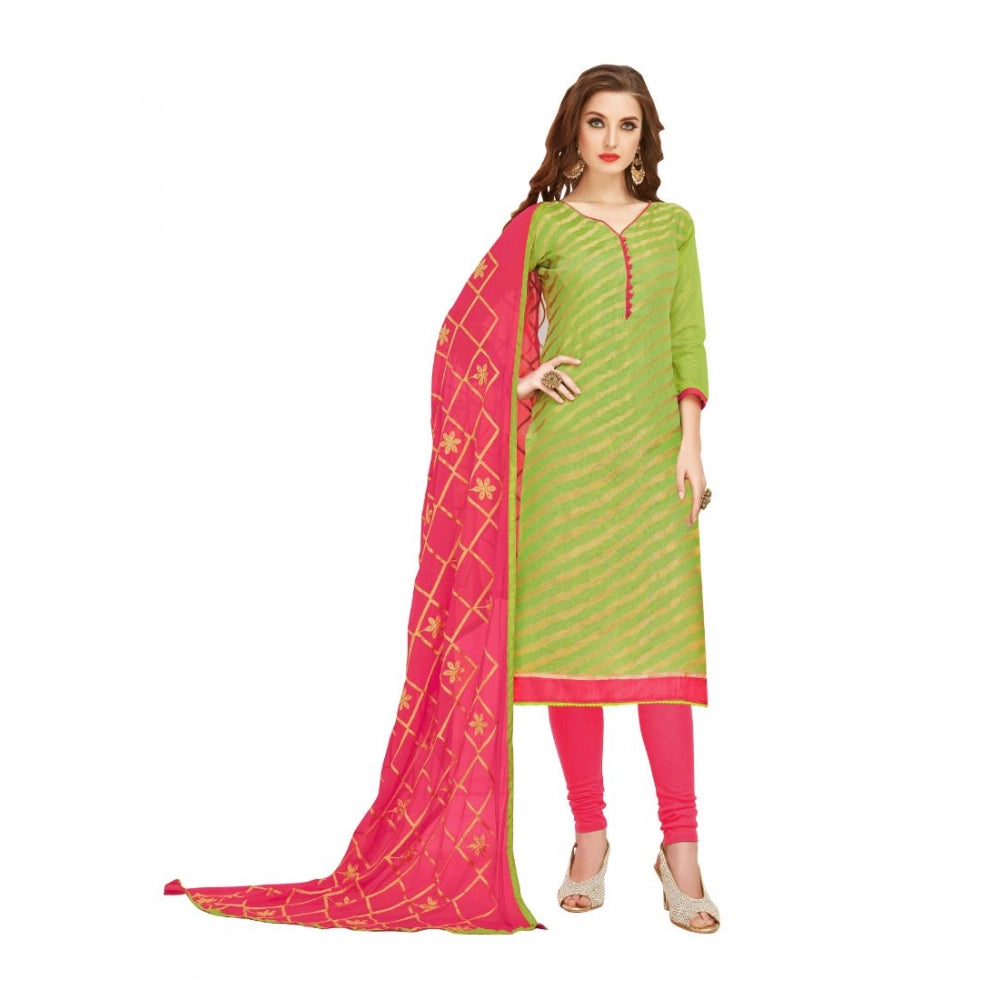 Ranili Banarasi Jacquard Unstitched Salwar-suit Material With Dupatta