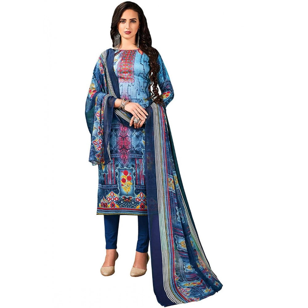 Ranili Cotton Unstitched Salwar-suit Material With Dupatta