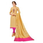 Ranili South Slub Cotton Unstitched Salwar-suit Material With Dupatta