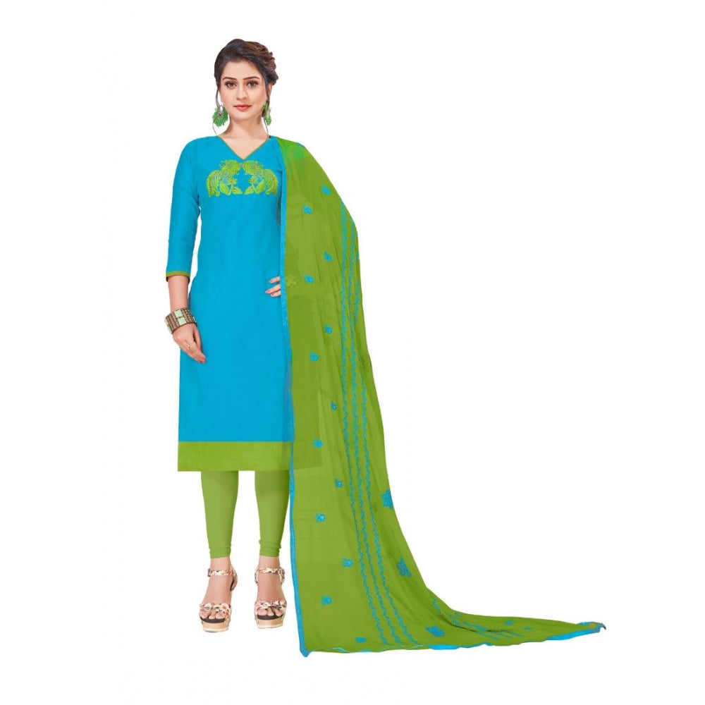 Ranili Modal Silk Unstitched Salwar-suit Material With Dupatta