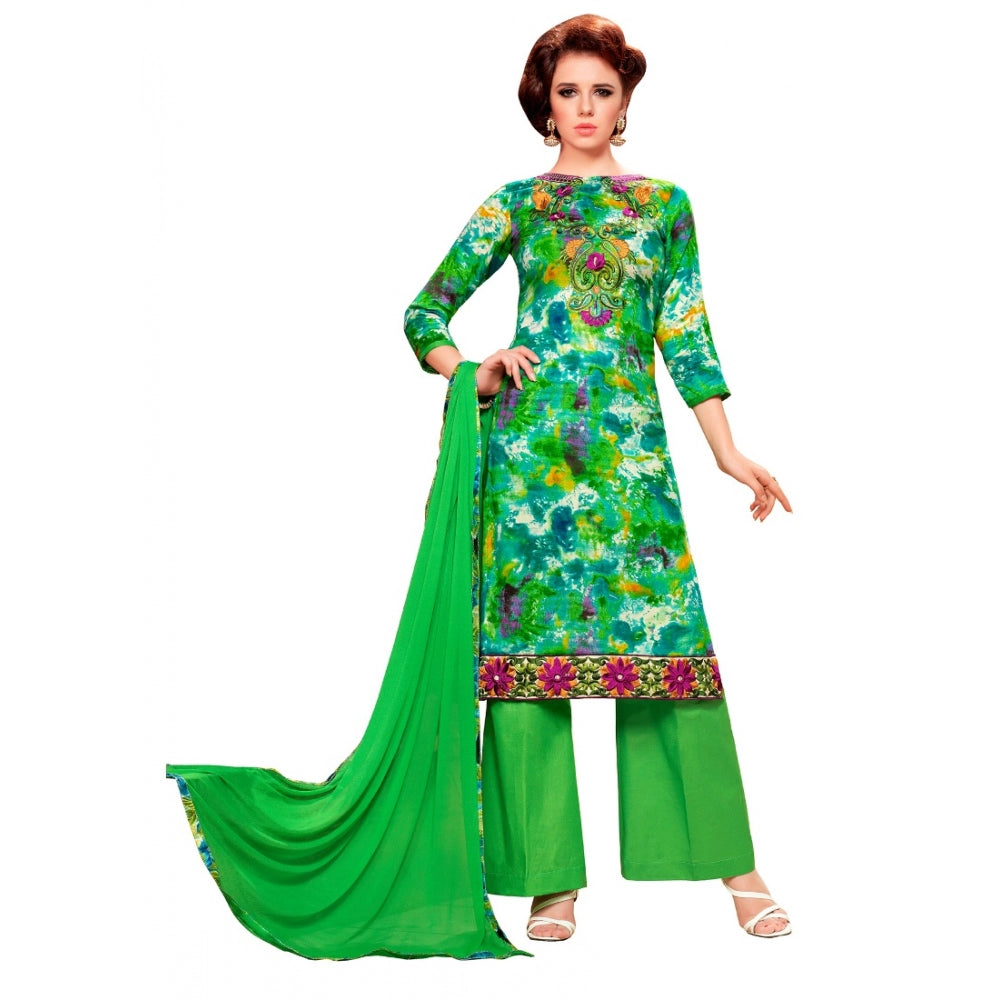Ranili Glaze Cotton Unstitched Salwar Suit-material With Dupatta