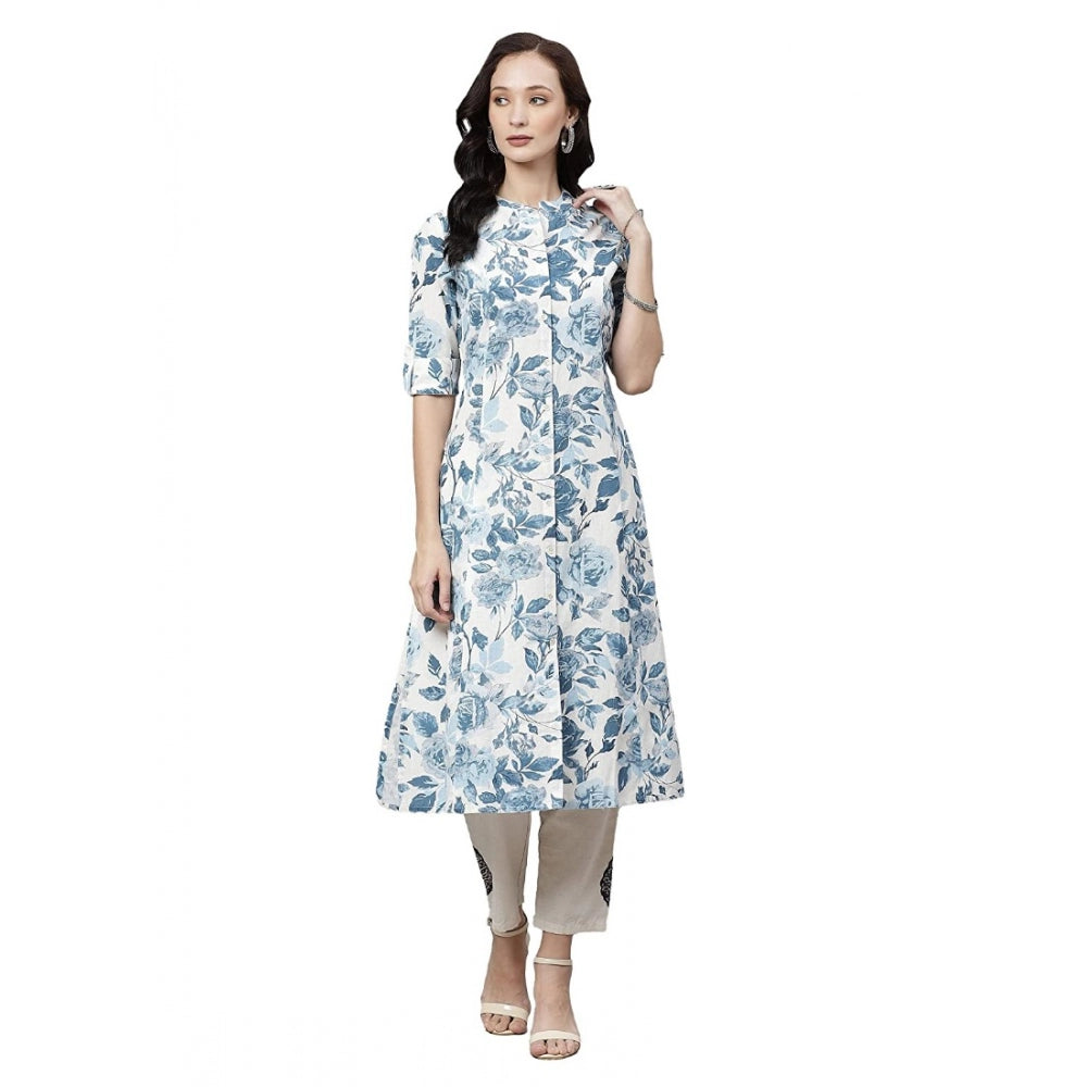 Ranili Cotton Printed Floral Print Kurti
