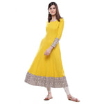 Ranili Rayon Printed Solid Anarkali Kurti