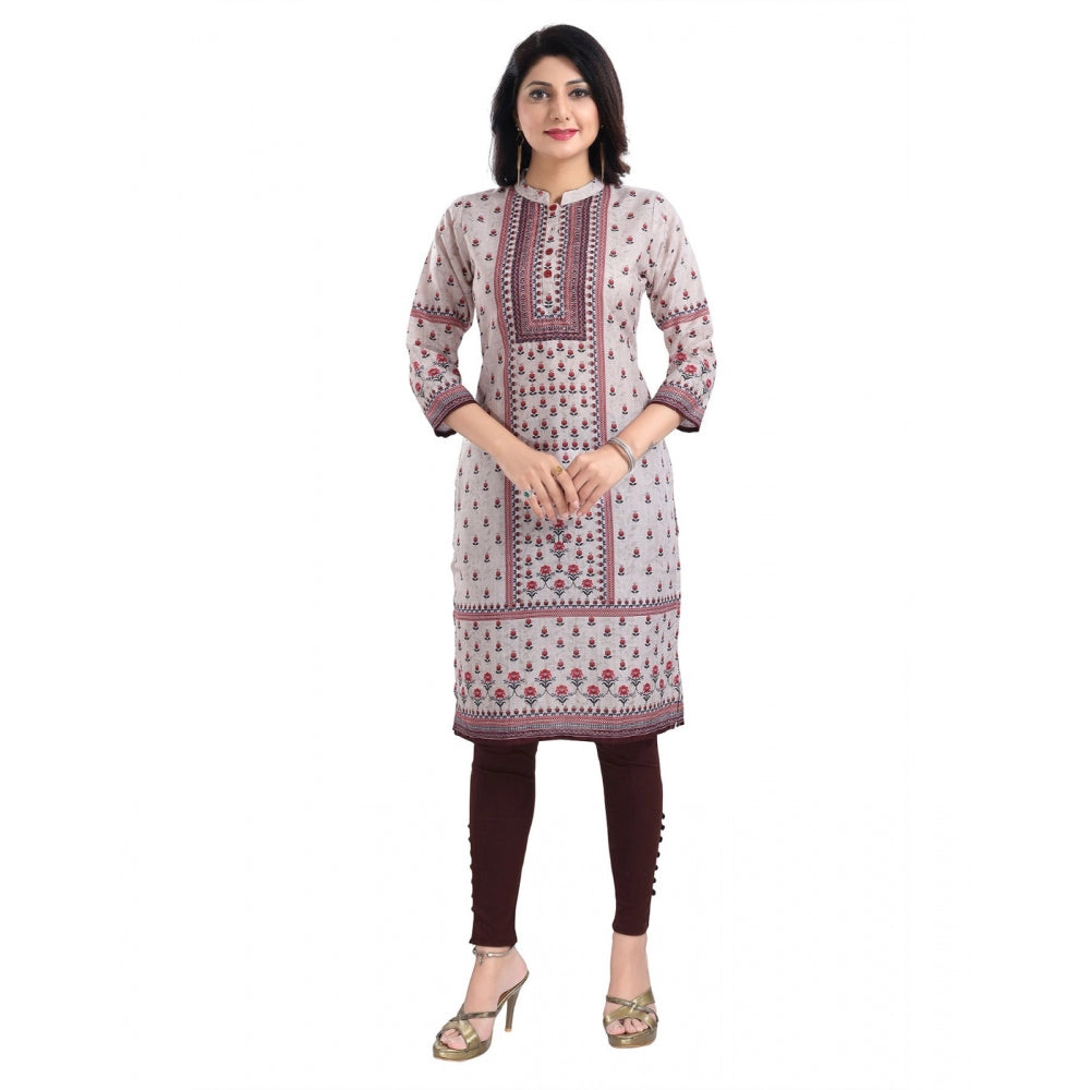 Ranili 3/4th Sleeve Cotton Blend Tunic Long Kurti