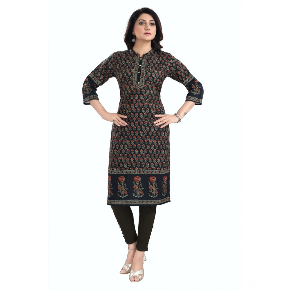 Ranili 3/4th Sleeve Cotton Blend Tunic Long Kurti