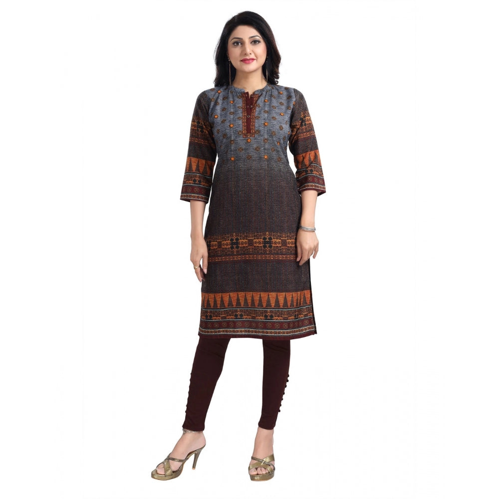 Ranili 3/4th Sleeve Cotton Blend Tunic Long Kurti