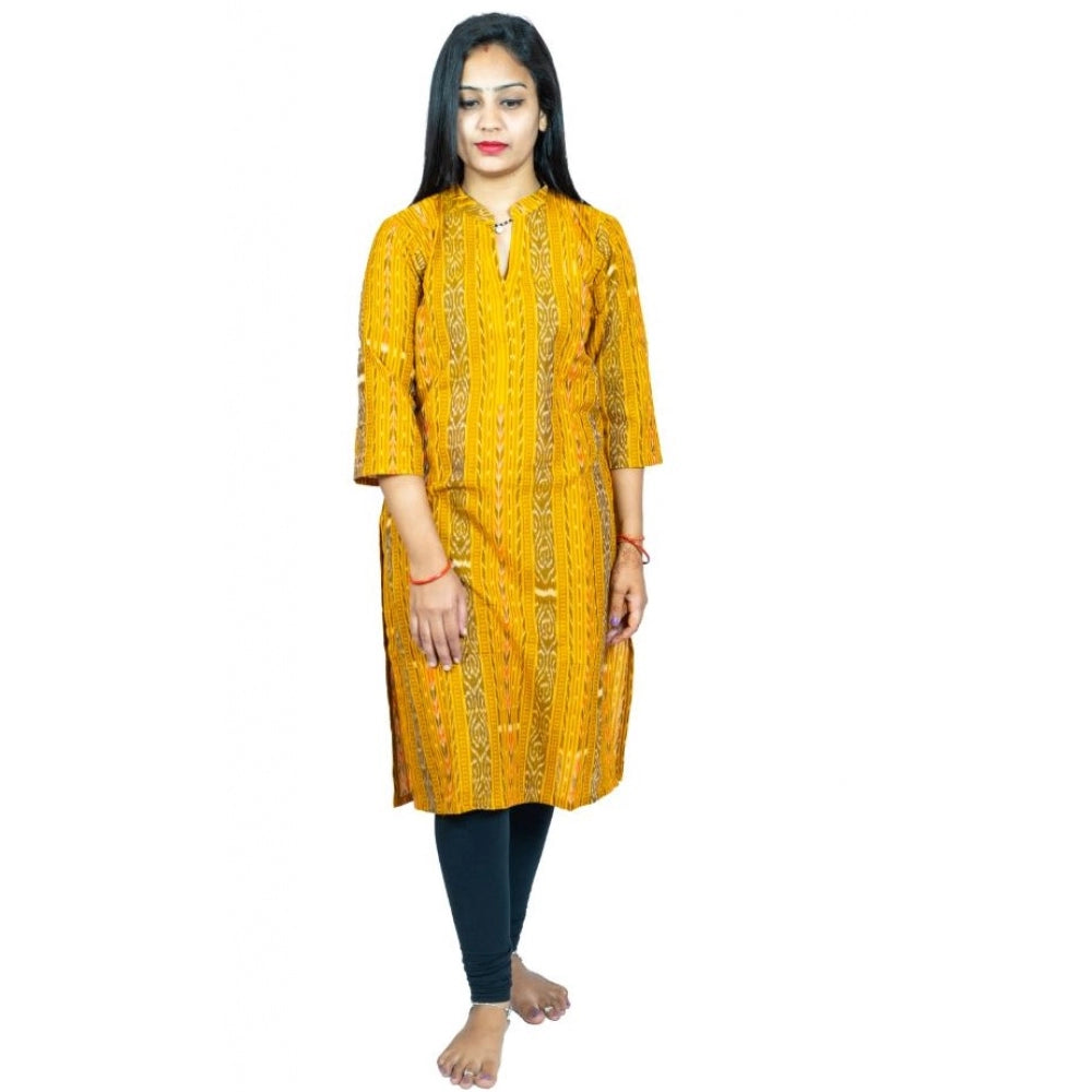 Ranili Sambalpuri Certified Handloom Pure Cotton Straight Kurti