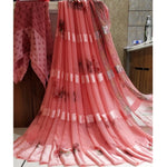 Ranili Satin Patta Printed Saree With Unstitched Blouse