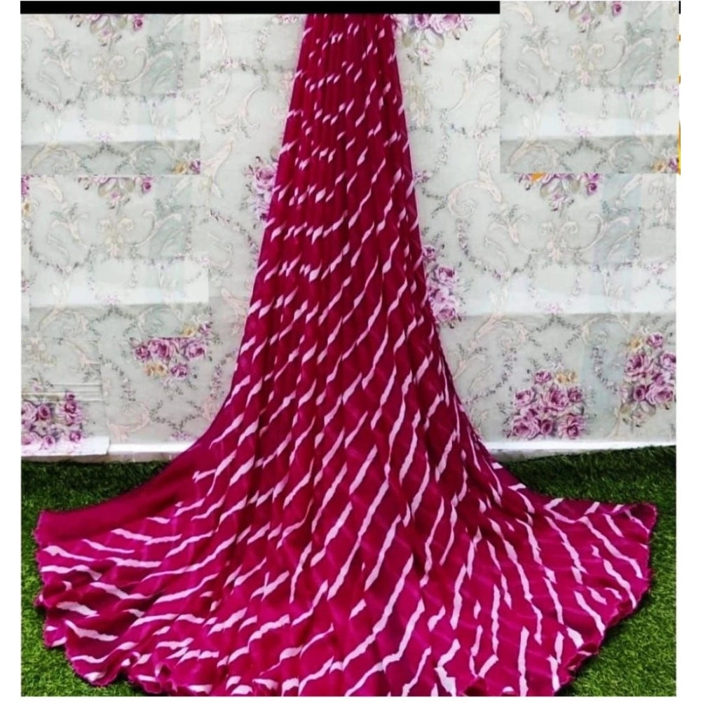 Ranili Georgette Printed Saree With Unstitched Blouse