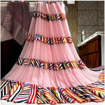 Ranili Satin Patta Printed Saree With Unstitched Blouse