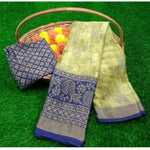 Ranili Viscose Rayon Printed Saree With Unstitched Blouse