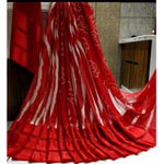 Ranili Satin Patta Printed Saree With Unstitched Blouse
