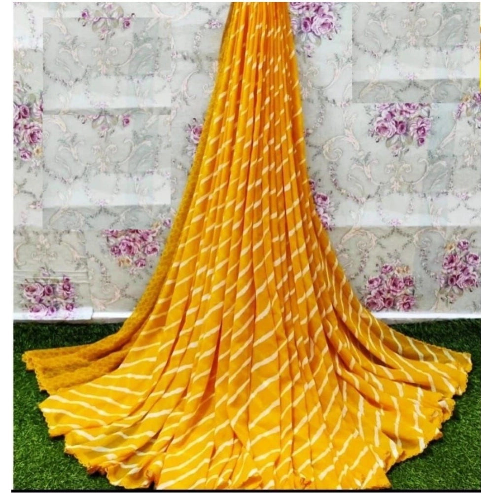 Ranili Georgette Printed Saree With Unstitched Blouse
