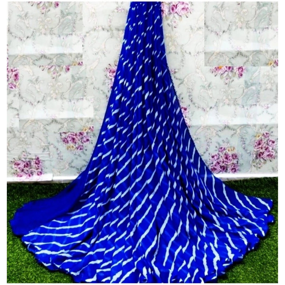 Ranili Georgette Printed Saree With Unstitched Blouse