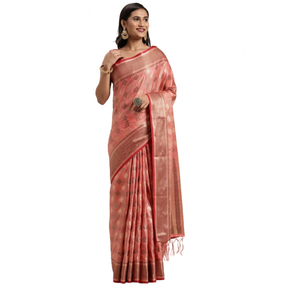 Ranili chanderi Cotton Printed Saree With Unstitched Blouse