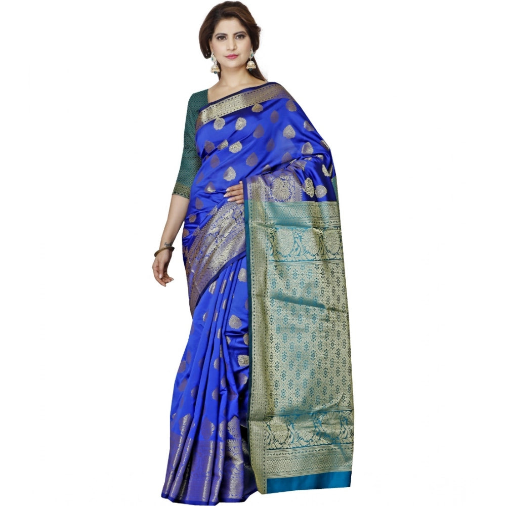 Ranili Jacquard Woven Saree With Unstitched Blouse 5.5mtr
