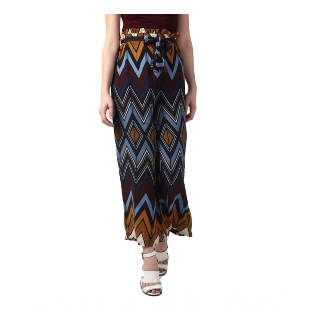 Ranili Polyester Chevron Elasticated Trousers