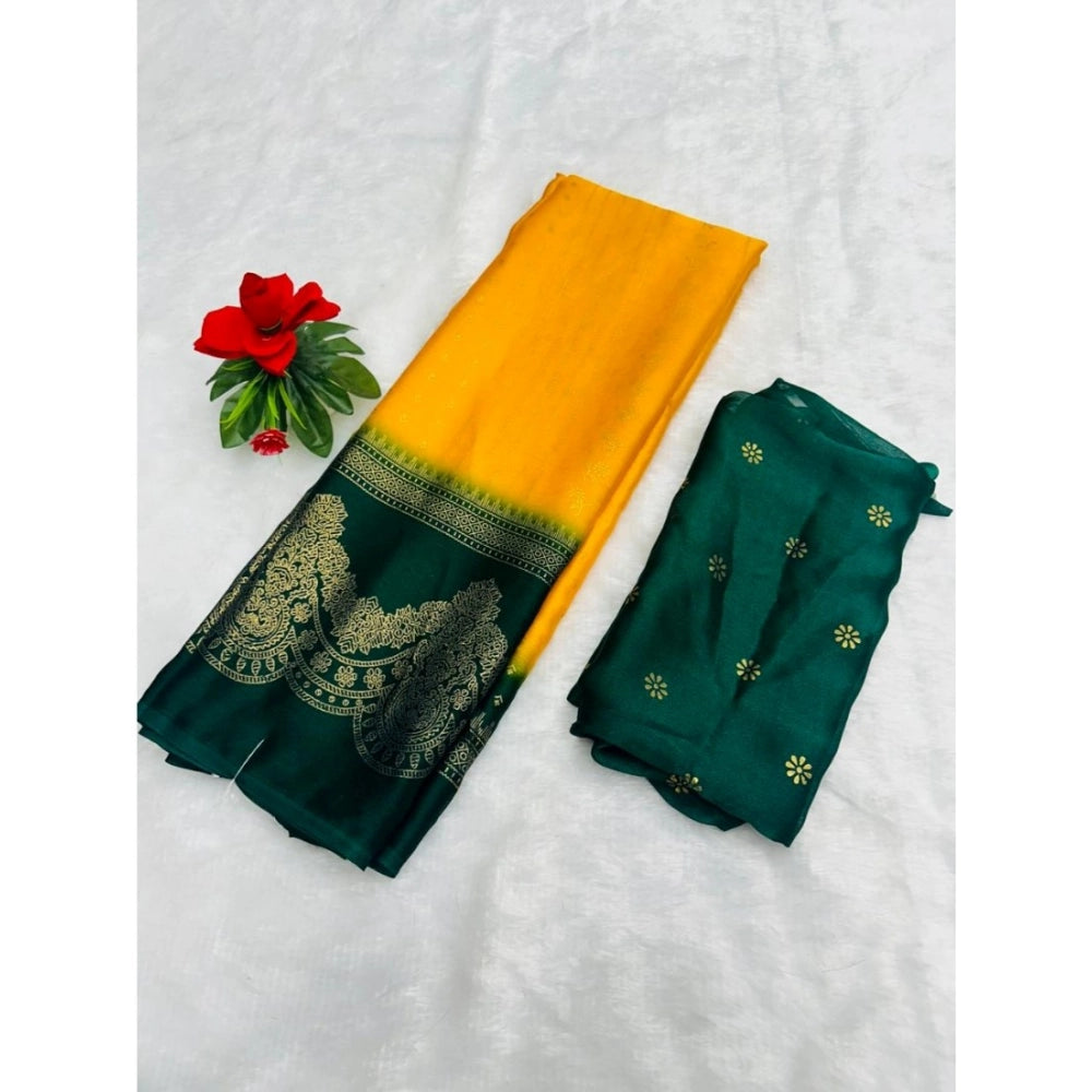 Ranili Chiffon Printed Saree With Unstitched Blouse