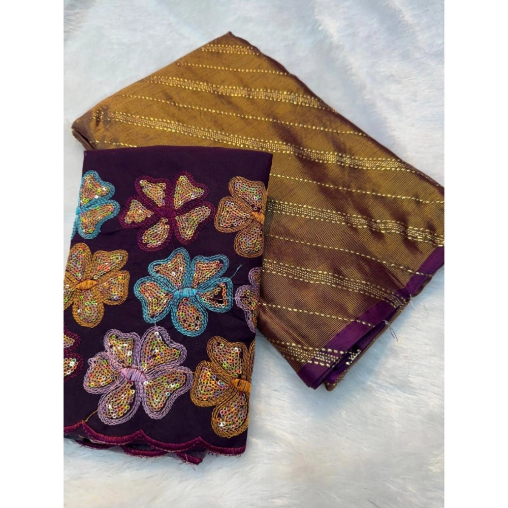 Ranili Chiffon Printed Saree With Unstitched Blouse