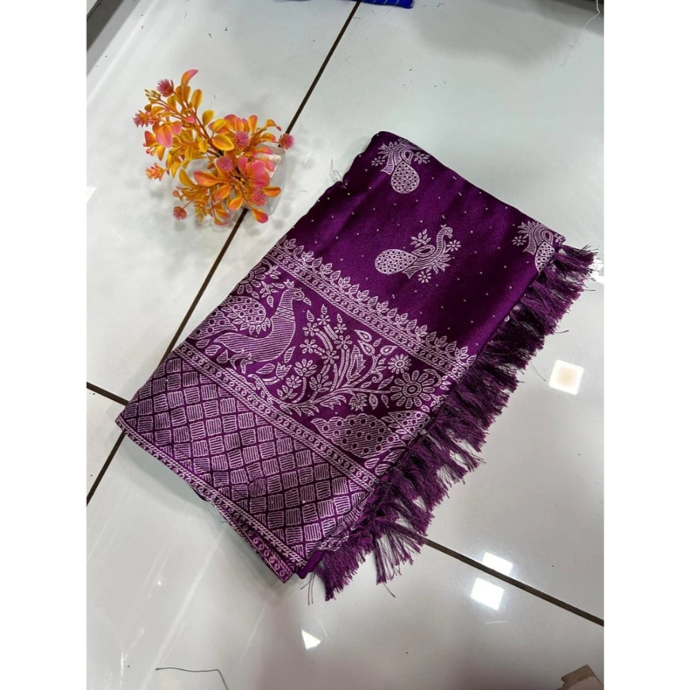 Ranili Chiffon Printed Saree With Unstitched Blouse
