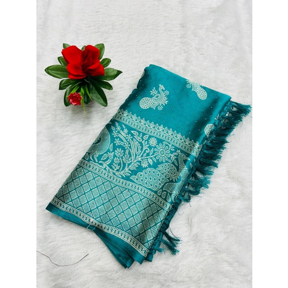 Ranili Chiffon Printed Saree With Unstitched Blouse
