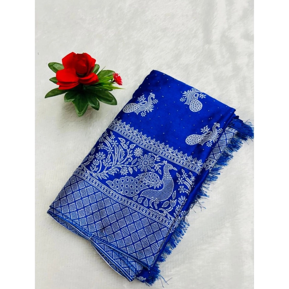 Ranili Chiffon Printed Saree With Unstitched Blouse
