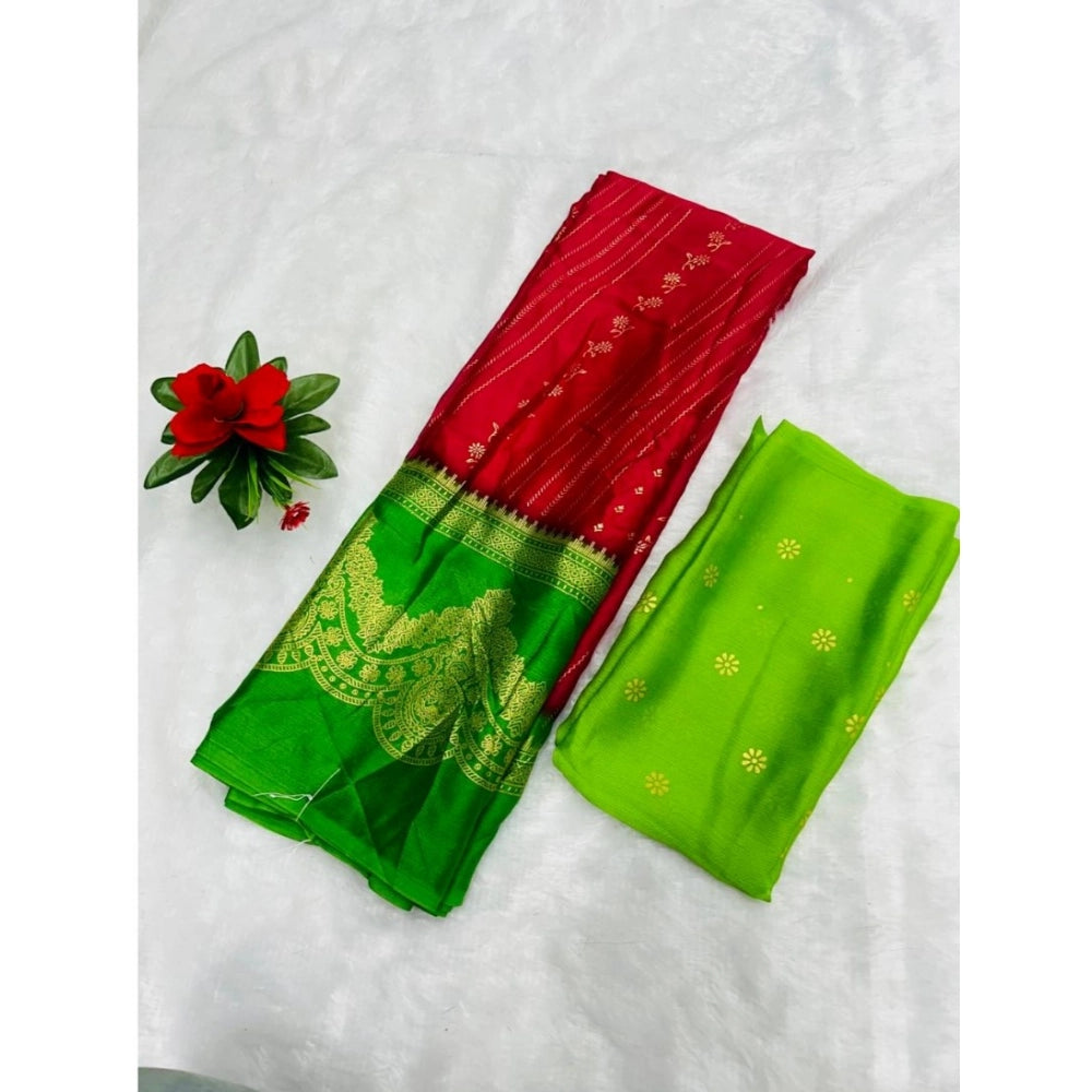 Ranili Chiffon Printed Saree With Unstitched Blouse
