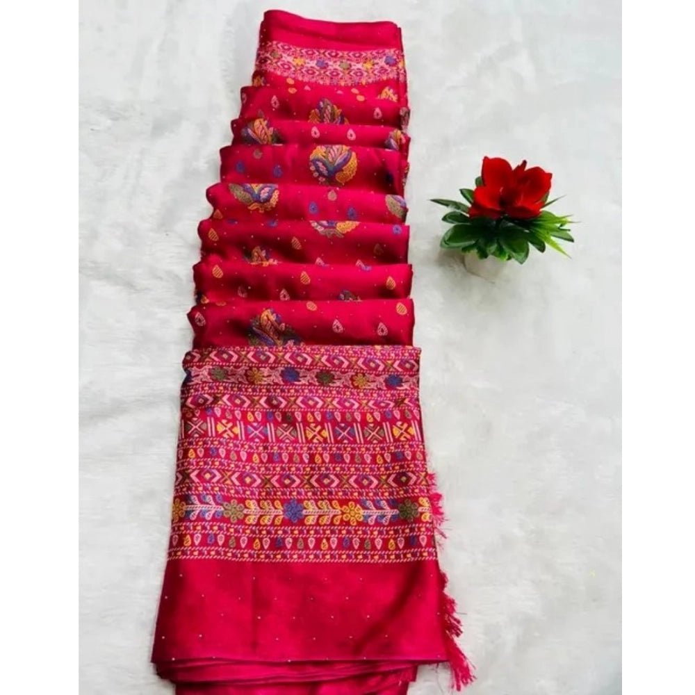 Ranili Chiffon Printed Saree With Unstitched Blouse