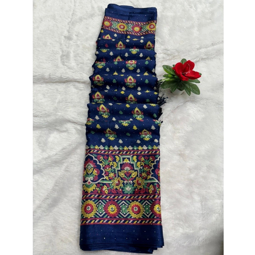 Ranili Chiffon Printed Saree With Unstitched Blouse
