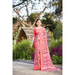 Ranili Crepe Printed Saree With Unstitched Blouse