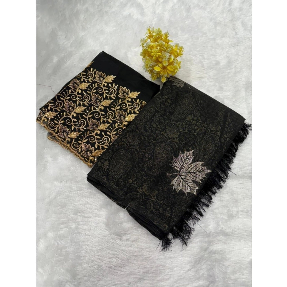 Ranili Georgette Printed Saree With Unstitched Blouse