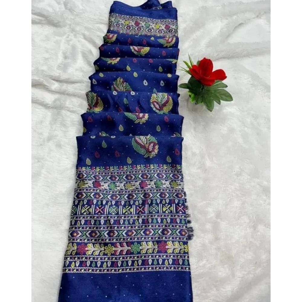 Ranili Chiffon Printed Saree With Unstitched Blouse
