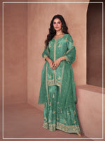 Exquisite Designer Ready-Made Sharara Suit