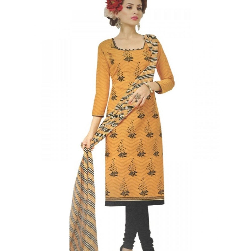 Ranili Cotton Regular Unstitched Salwar-suit Material With Dupatta