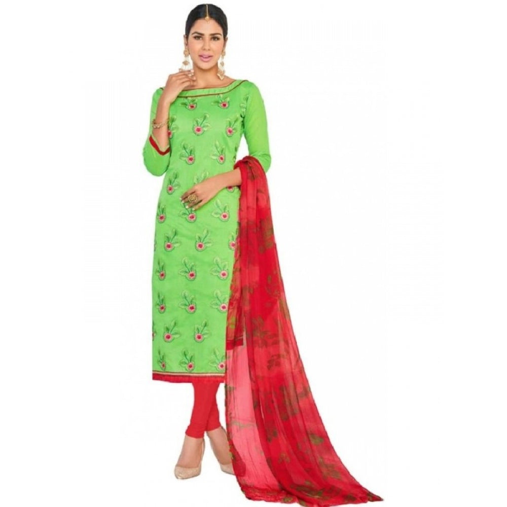 Ranili Chanderi Regular Unstitched Salwar-suit Material With Dupatta