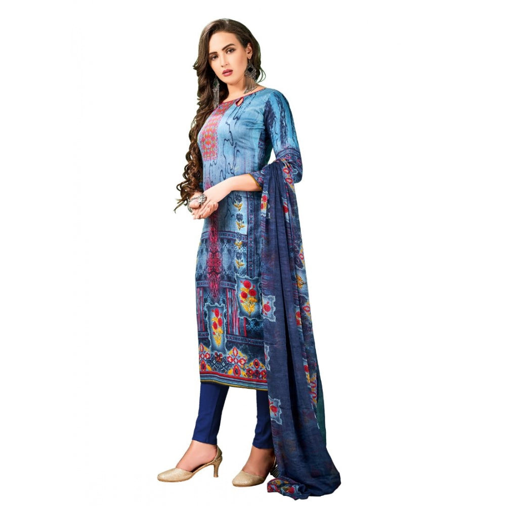 Ranili Cotton Unstitched Salwar-suit Material With Dupatta