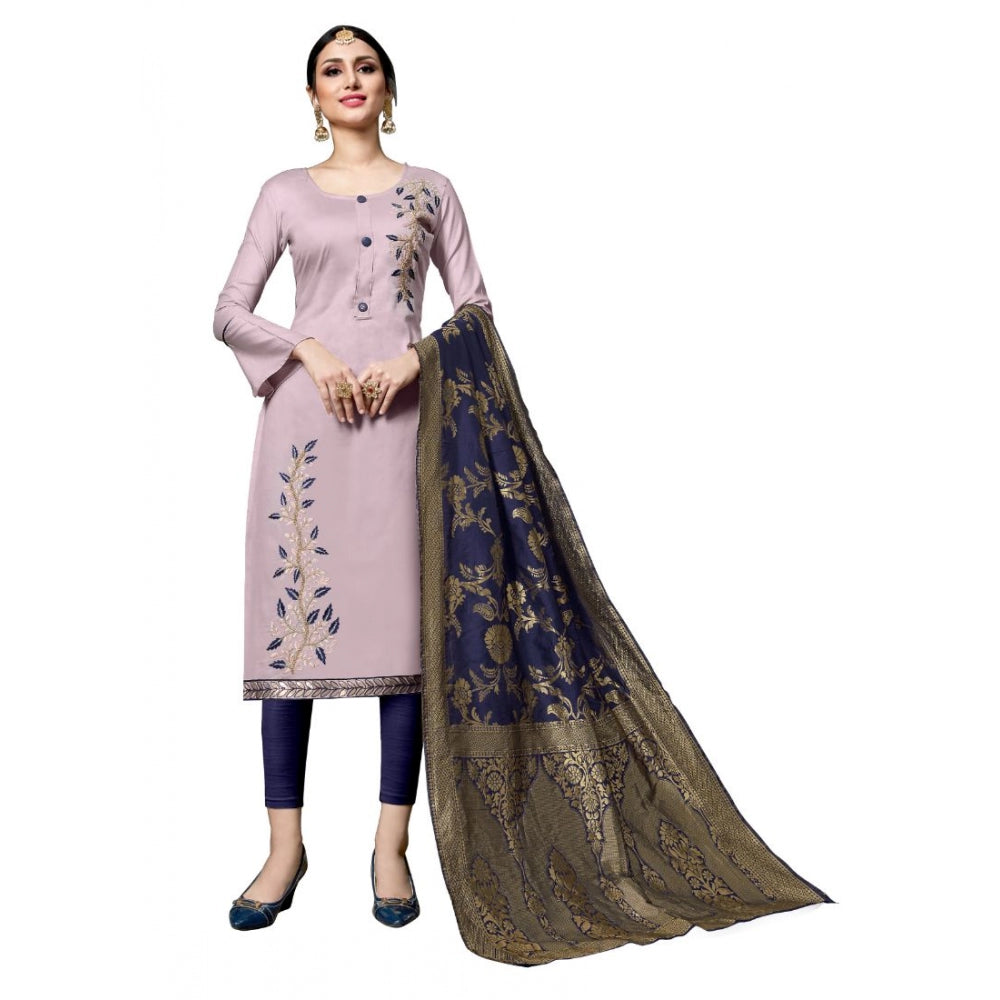Ranili Cotton Unstitched Salwar-suit Material With Dupatta