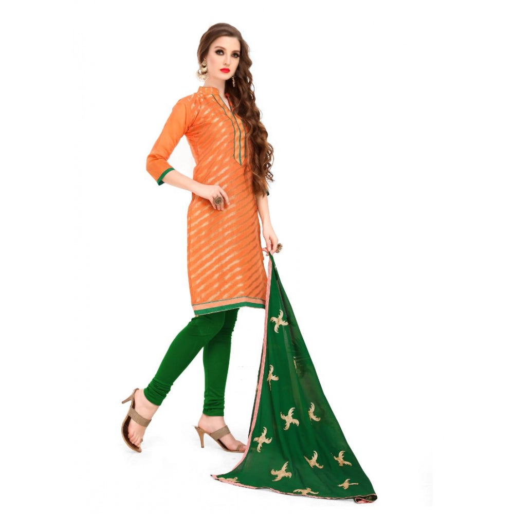 Ranili Banarasi Jacquard Unstitched Salwar-suit Material With Dupatta