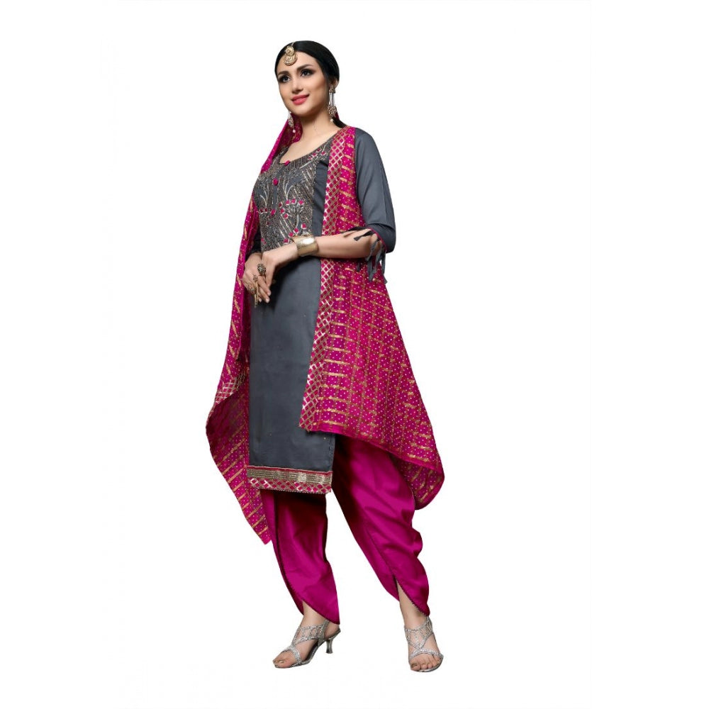 Ranili Cotton Unstitched Salwar-suit Material With Dupatta