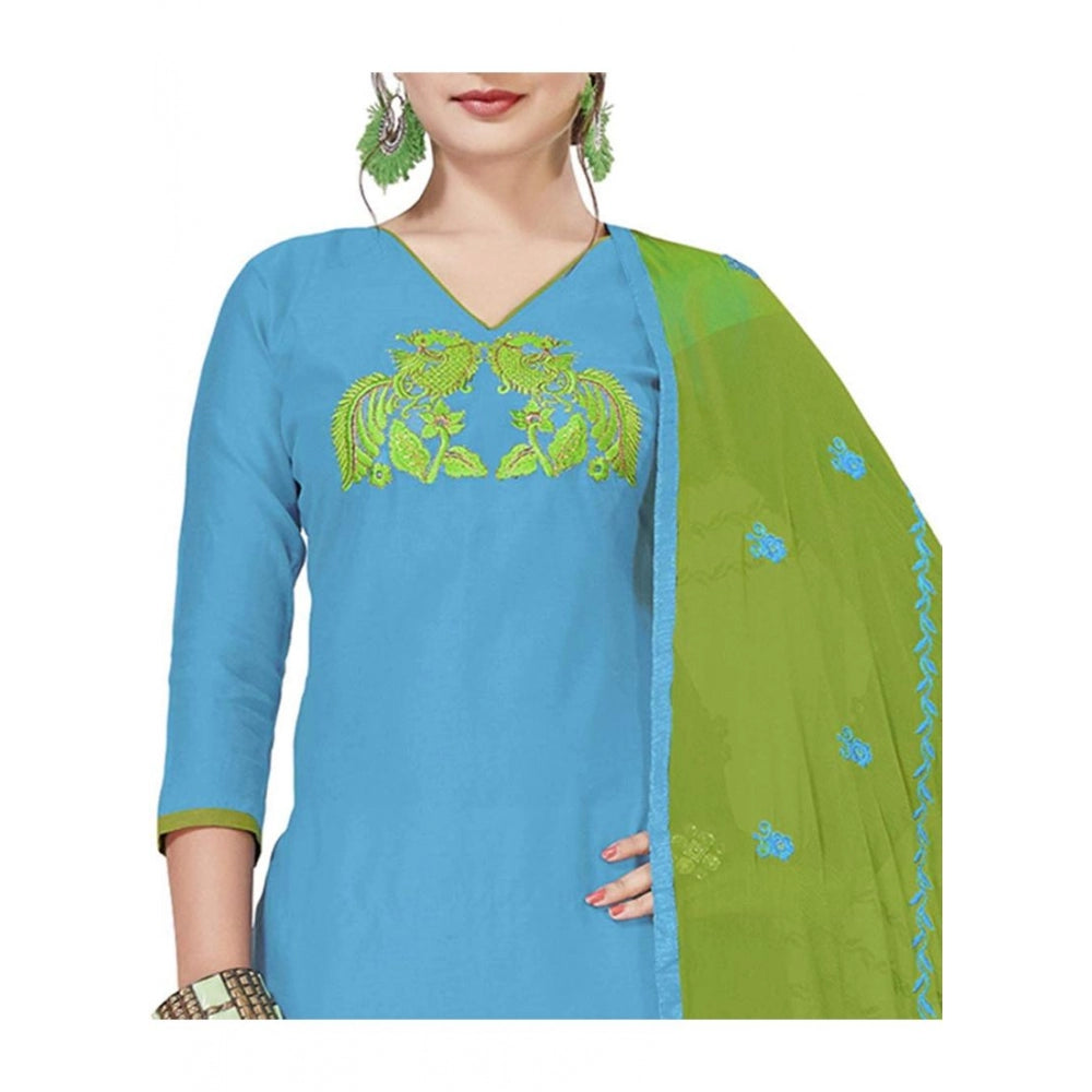 Ranili Modal Silk Unstitched Salwar-suit Material With Dupatta