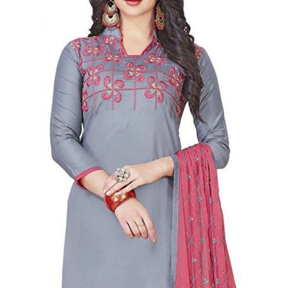 Ranili Glaze Cotton Unstitched Salwar-suit Material With Dupatta