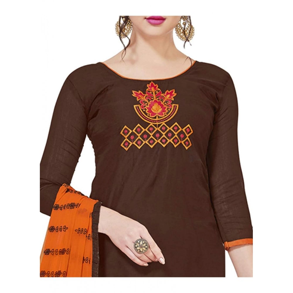 Ranili Modal Silk Unstitched Salwar-suit Material With Dupatta
