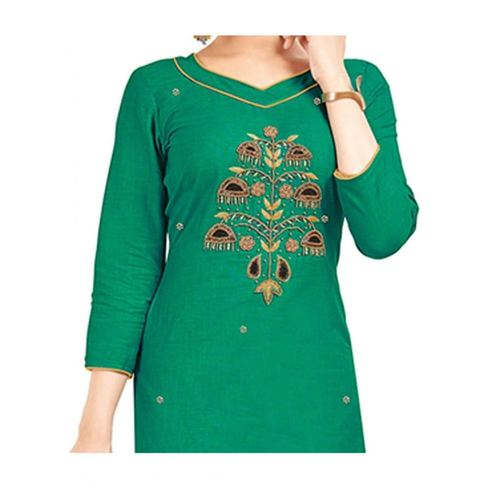 Ranili South Slub Cotton Unstitched Salwar-suit Material With Dupatta