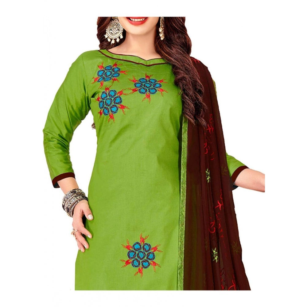Ranili Glaze Cotton Unstitched Salwar-suit Material With Dupatta