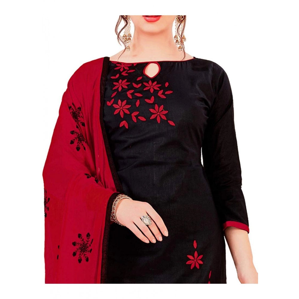 Ranili Glaze Cotton Unstitched Salwar-suit Material With Dupatta
