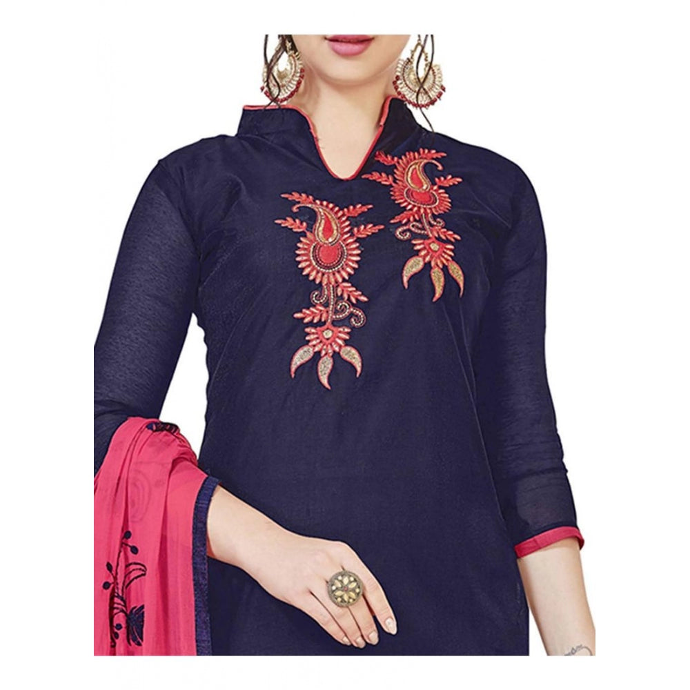 Ranili Modal Silk Unstitched Salwar-suit Material With Dupatta