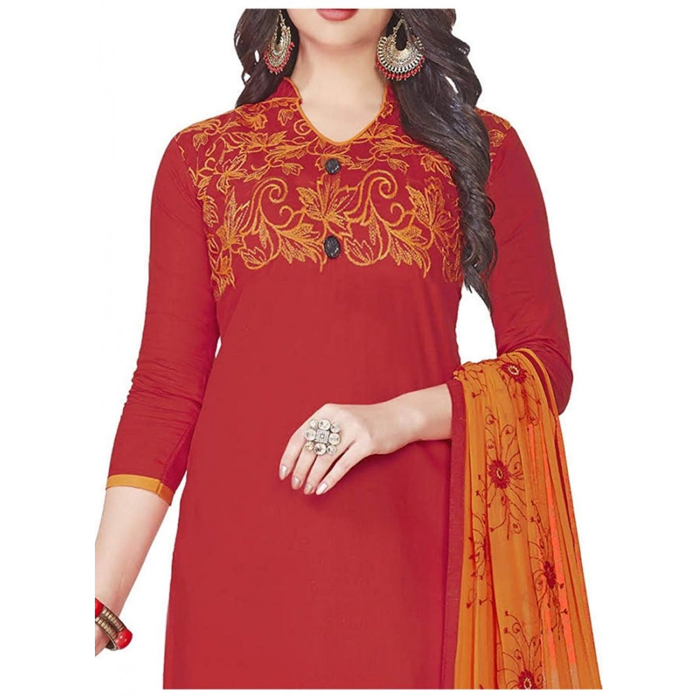 Ranili Glaze Cotton Unstitched Salwar-suit Material With Dupatta