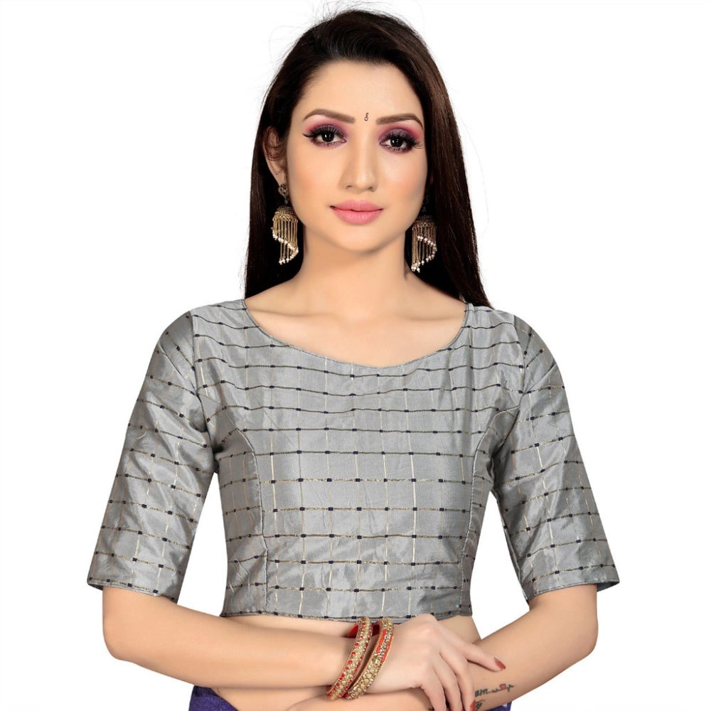 Ranili Brocade, Inner-cotton Full Stitched Padded Blouse